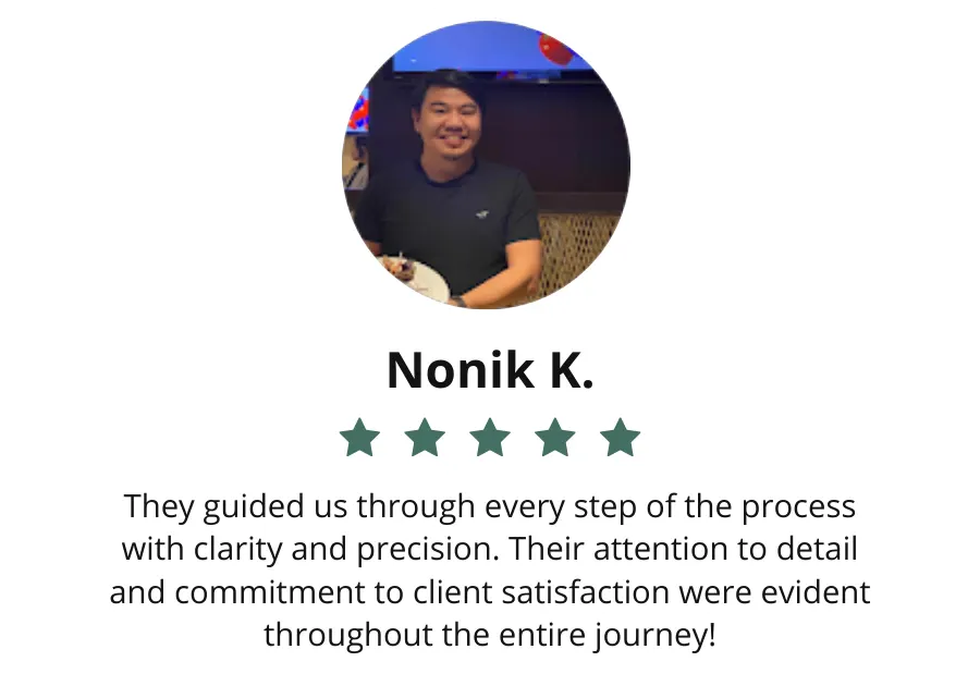 Nonik K. testimonial